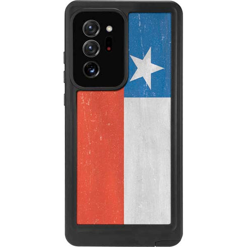 Chile Flag Distressed Galaxy Note20 Ultra 5G Waterproof Case